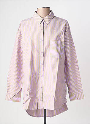 Cămașă țesătură poplin mâneci lungi violet LE TEMPS DES CERISES femeie