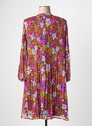 Rochie midi imprimeu floral mâneci lungi violet LA PETITE ETOILE femeie
