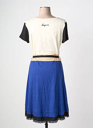 Rochie midi mâneci scurte mâneci scurte albastru DESIGUAL femeie