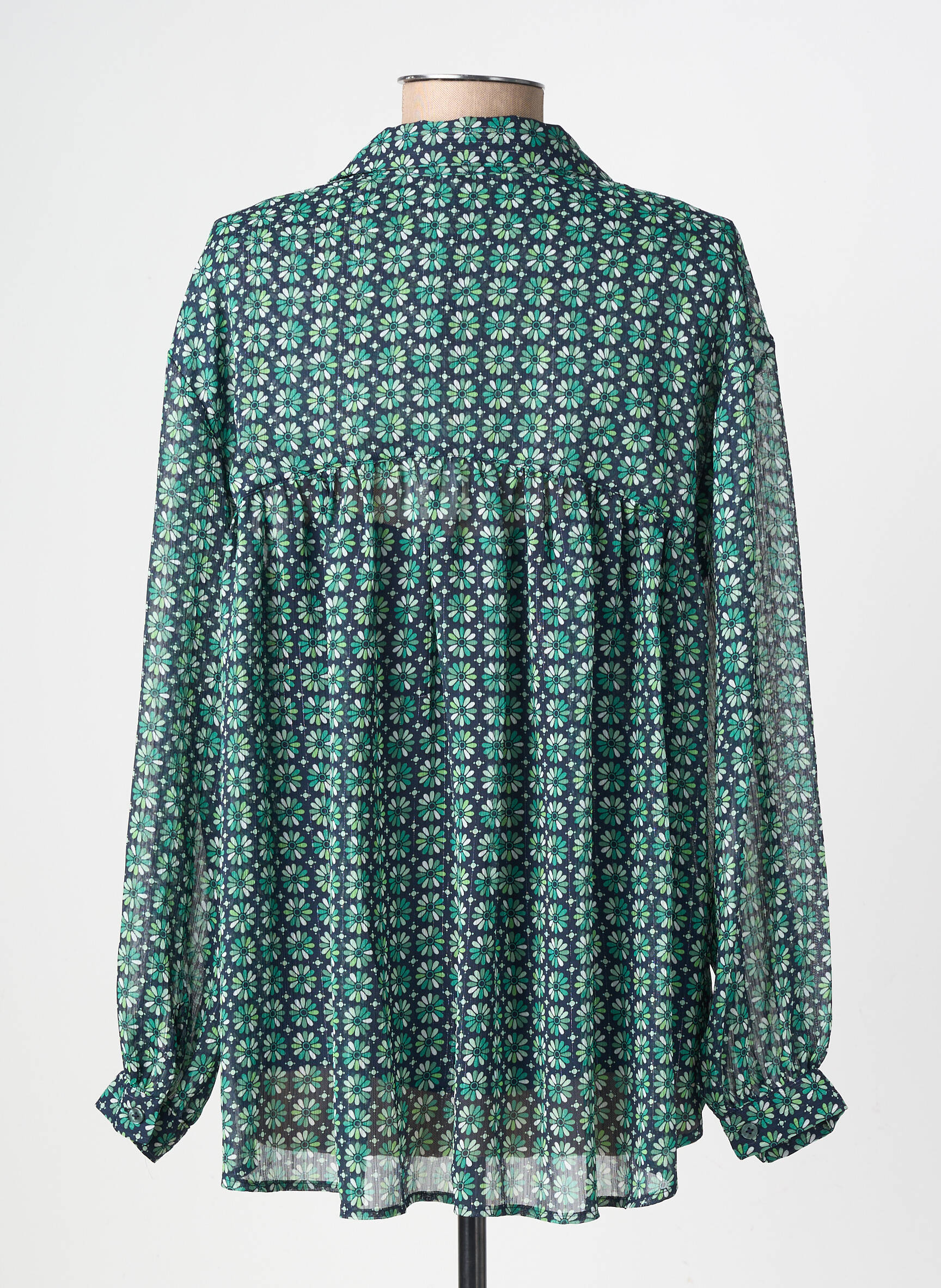 Cămașă imprimeu floral mâneci lungi verde PEPE JEANS femeie