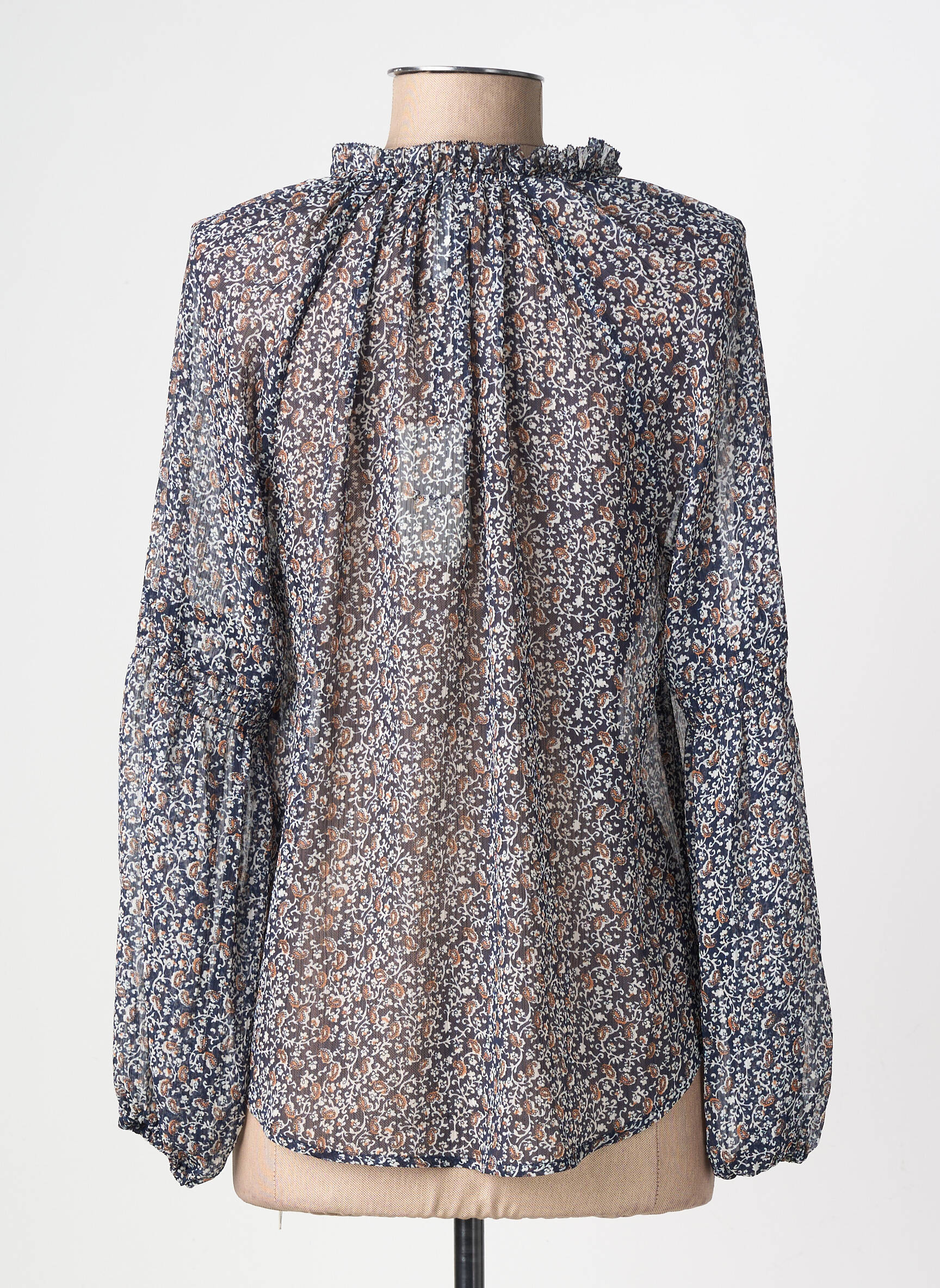 Cămașă imprimeu floral mâneci lungi albastru PEPE JEANS femeie