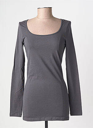 Tricou mâneci lungi mâneci lungi gri VERO MODA femeie