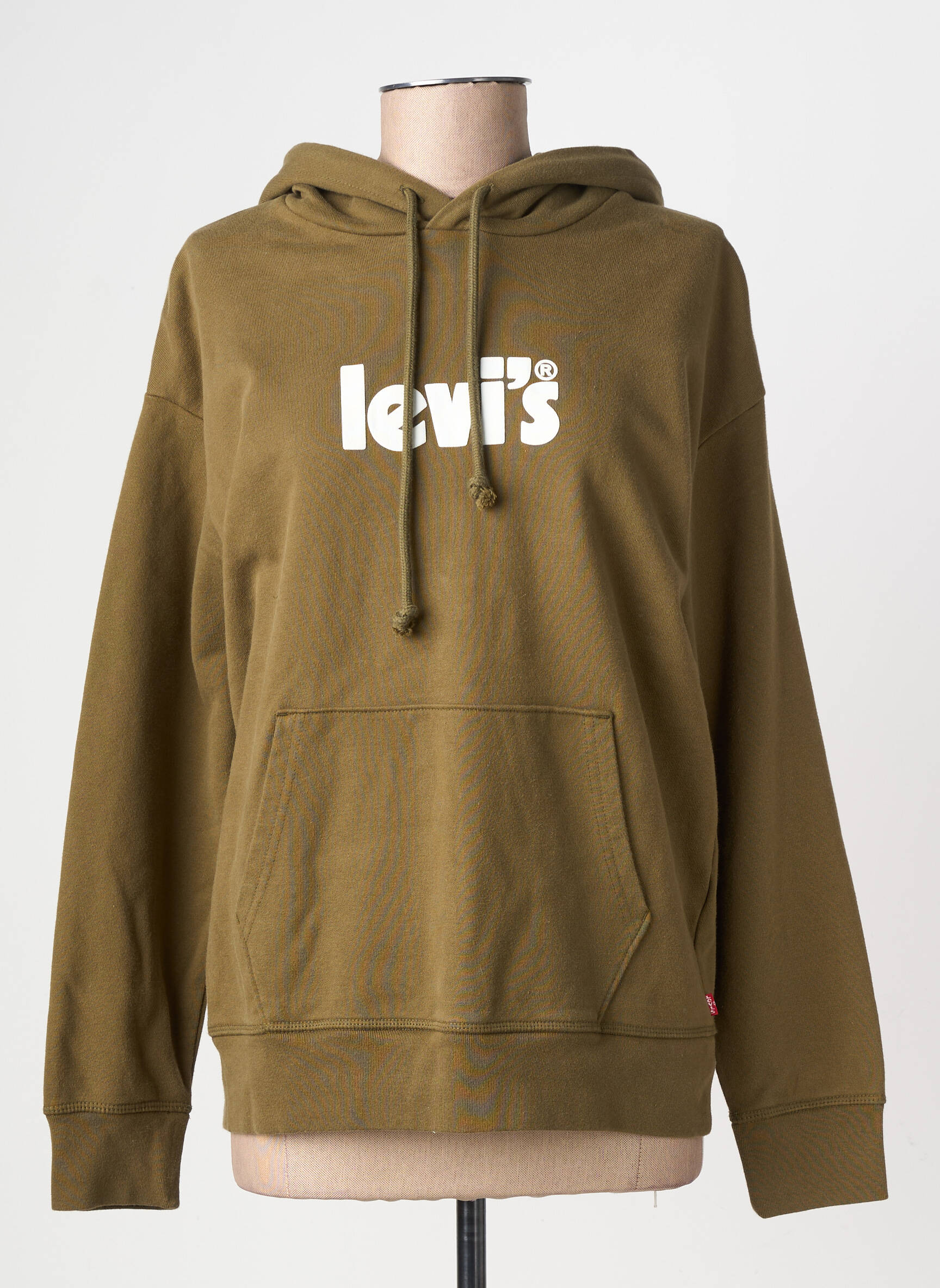 Hanorac cu glugă elasticitate mâneci lungi verde LEVI'S femeie