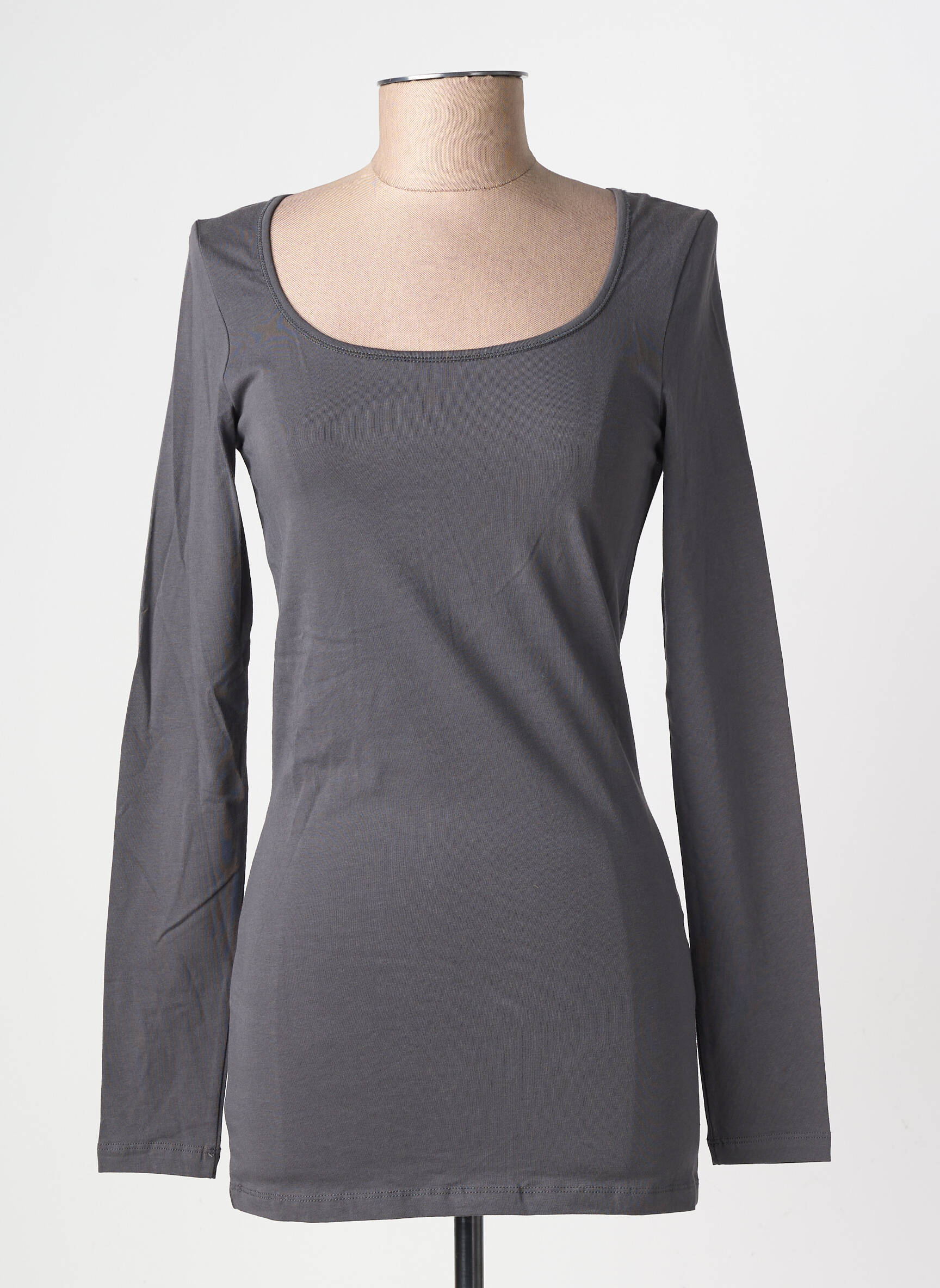 Tricou mâneci lungi mâneci lungi gri VERO MODA femeie