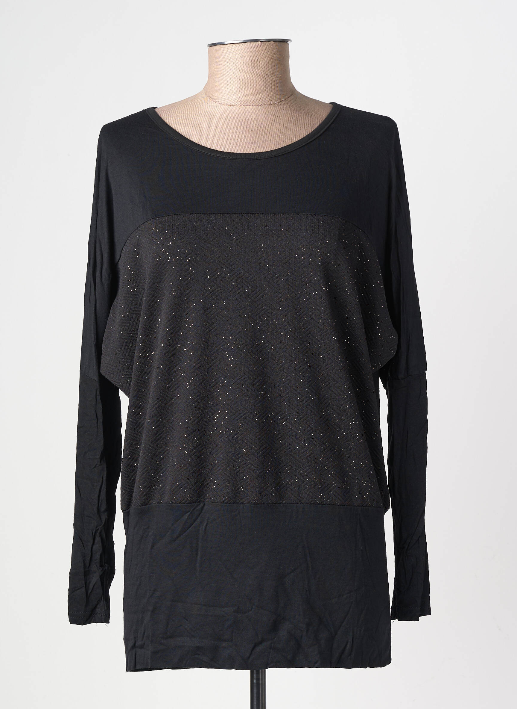 Top mâneci lungi mâneci lungi negru MOLLY BRACKEN femeie