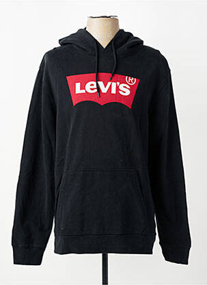 Hanorac cu glugă țesătură jersey mâneci lungi negru LEVI'S bărbat