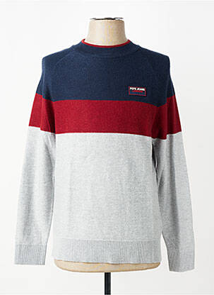 Pulover guler rotund mâneci lungi albastru PEPE JEANS bărbat