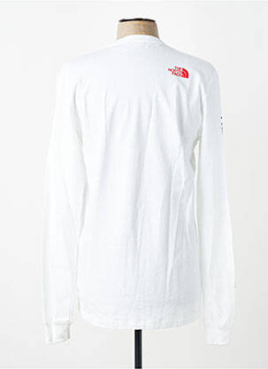Tricou croială cambrată mâneci lungi alb THE NORTH FACE bărbat