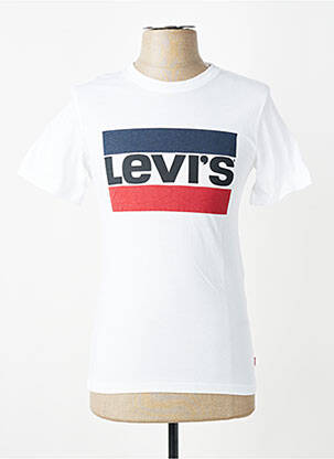 Tricou croială cambrată mâneci scurte alb LEVI'S bărbat