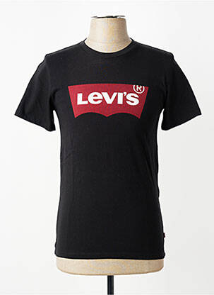Tricou croială cambrată mâneci scurte negru LEVI'S bărbat