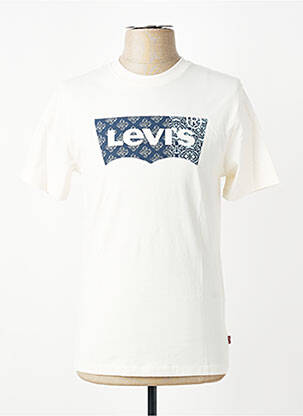 Tricou croială cambrată mâneci scurte alb LEVI'S bărbat