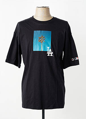 Tricou croială dreaptă mâneci scurte negru CHAMPION bărbat