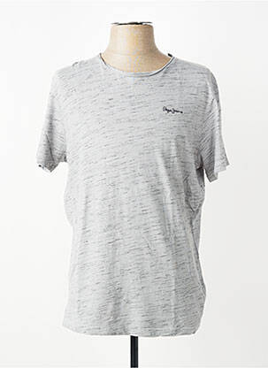 Tricou croială dreaptă mâneci scurte gri PEPE JEANS bărbat