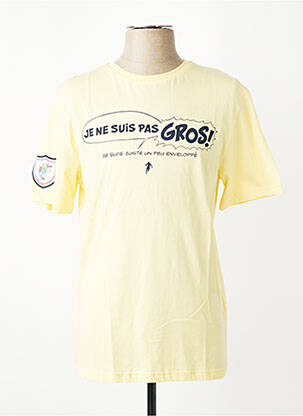 Tricou croială dreaptă mâneci scurte galben RUCKFIELD bărbat