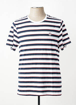 Tricou croială dreaptă mâneci scurte alb TBS bărbat