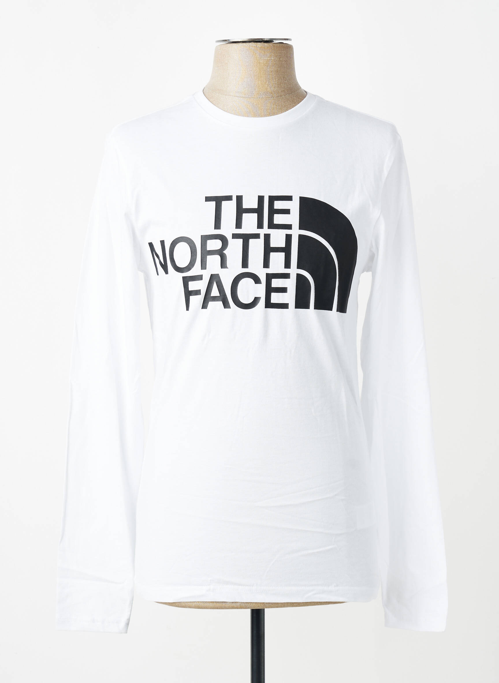 Tricou croială cambrată mâneci lungi alb THE NORTH FACE bărbat