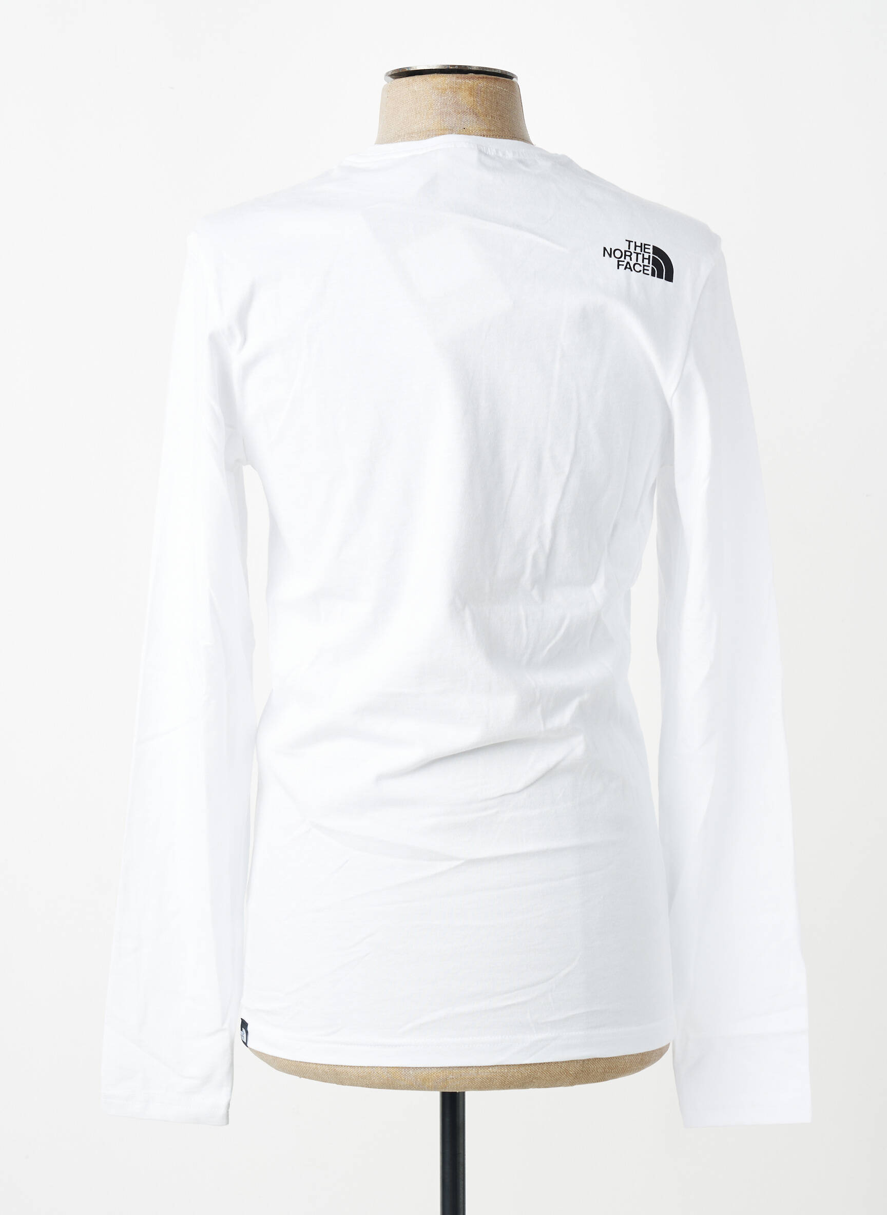 Tricou croială cambrată mâneci lungi alb THE NORTH FACE bărbat