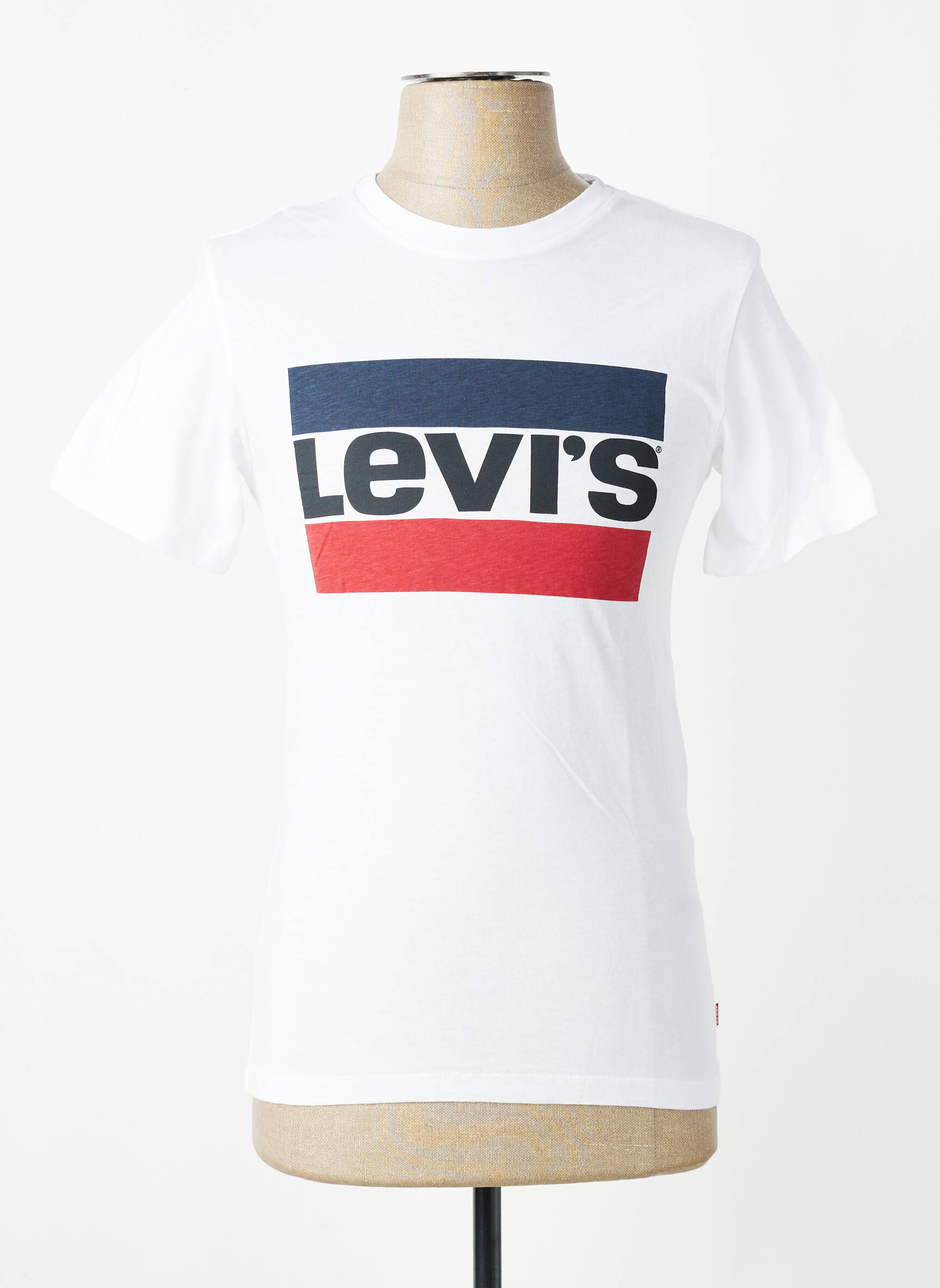 Tricou croială cambrată mâneci scurte alb LEVI'S bărbat