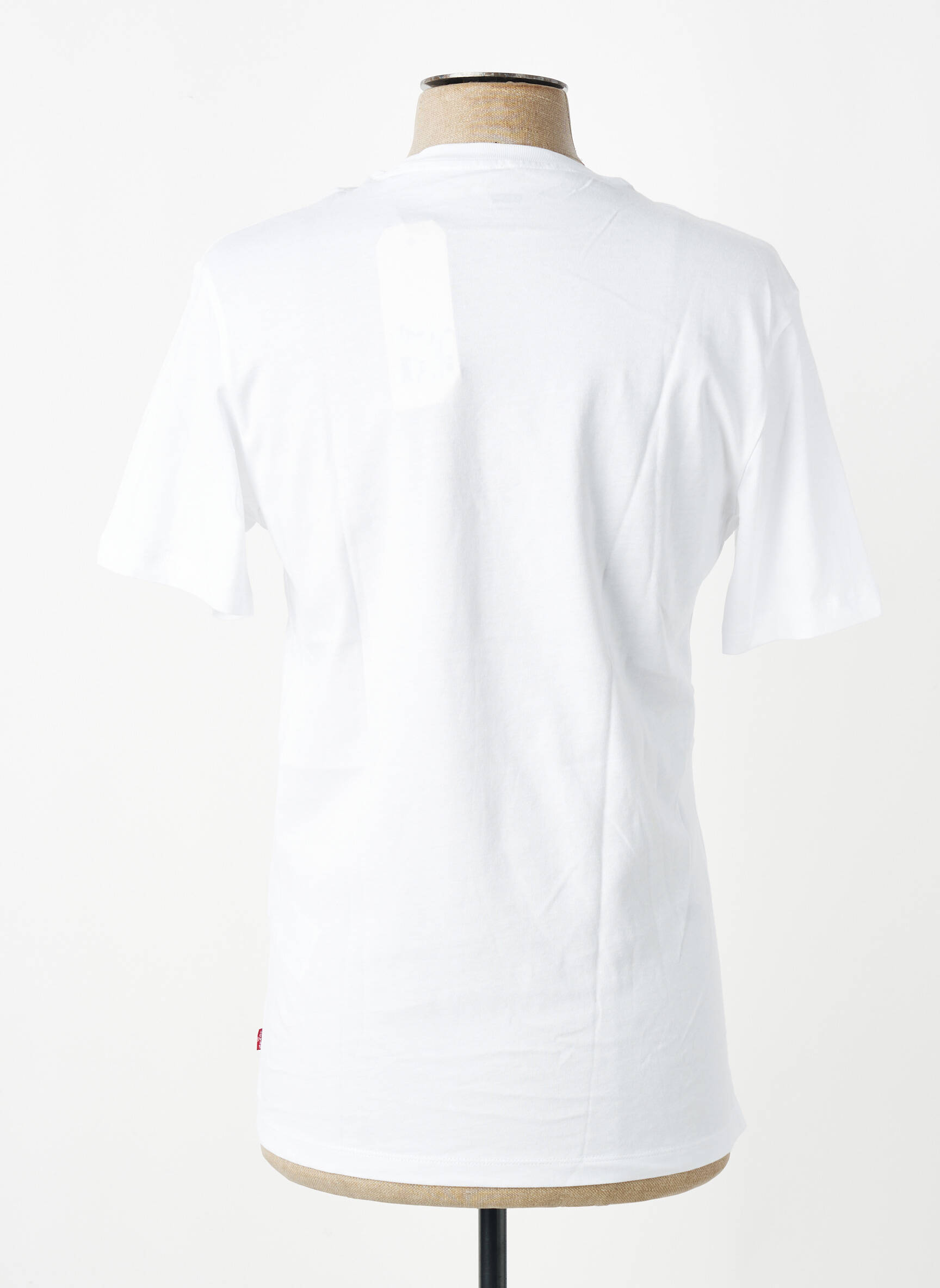 Tricou serigrafie flockată mâneci scurte alb LEVI'S băiat