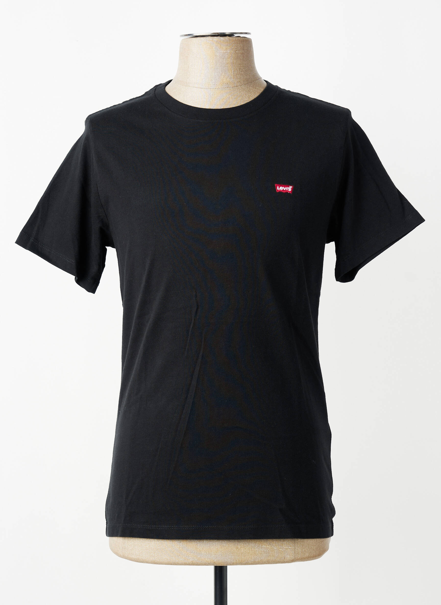 Tricou croială dreaptă mâneci scurte negru LEVI'S bărbat