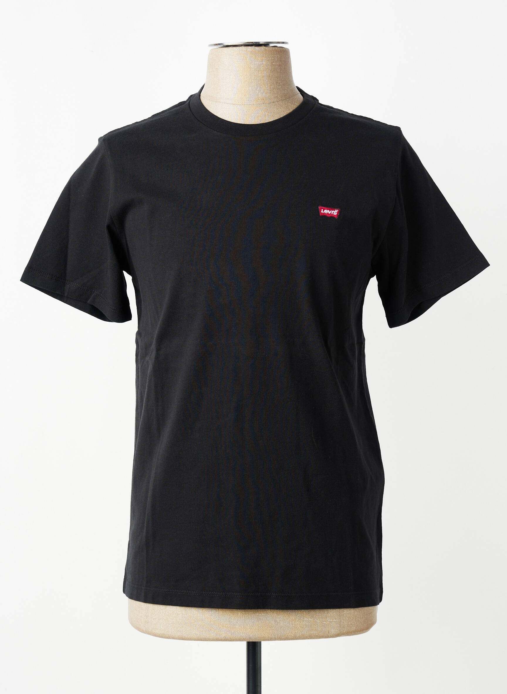 Tricou croială dreaptă mâneci scurte negru LEVI'S bărbat