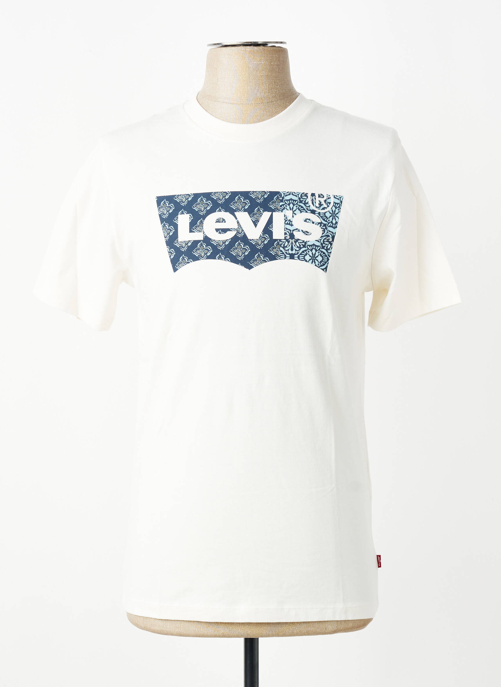 Tricou croială cambrată mâneci scurte alb LEVI'S bărbat