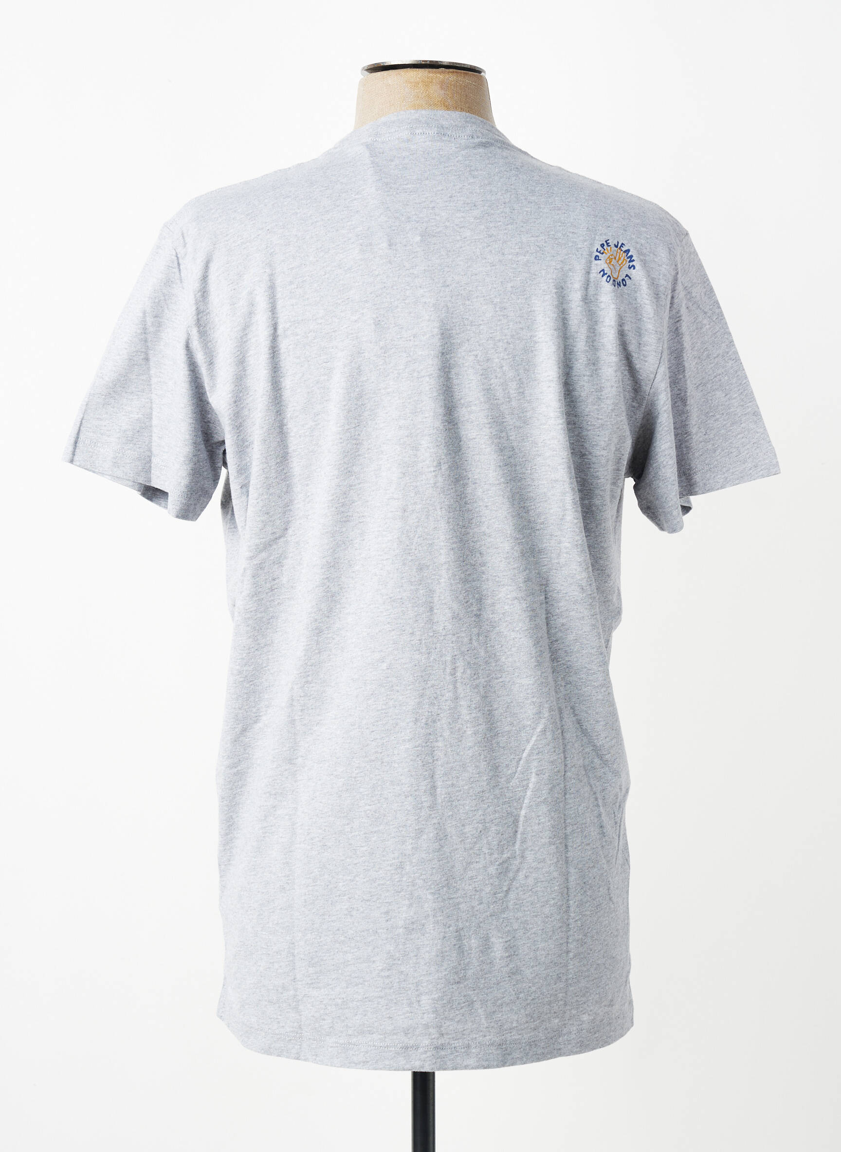Tricou croială dreaptă mâneci scurte gri PEPE JEANS bărbat