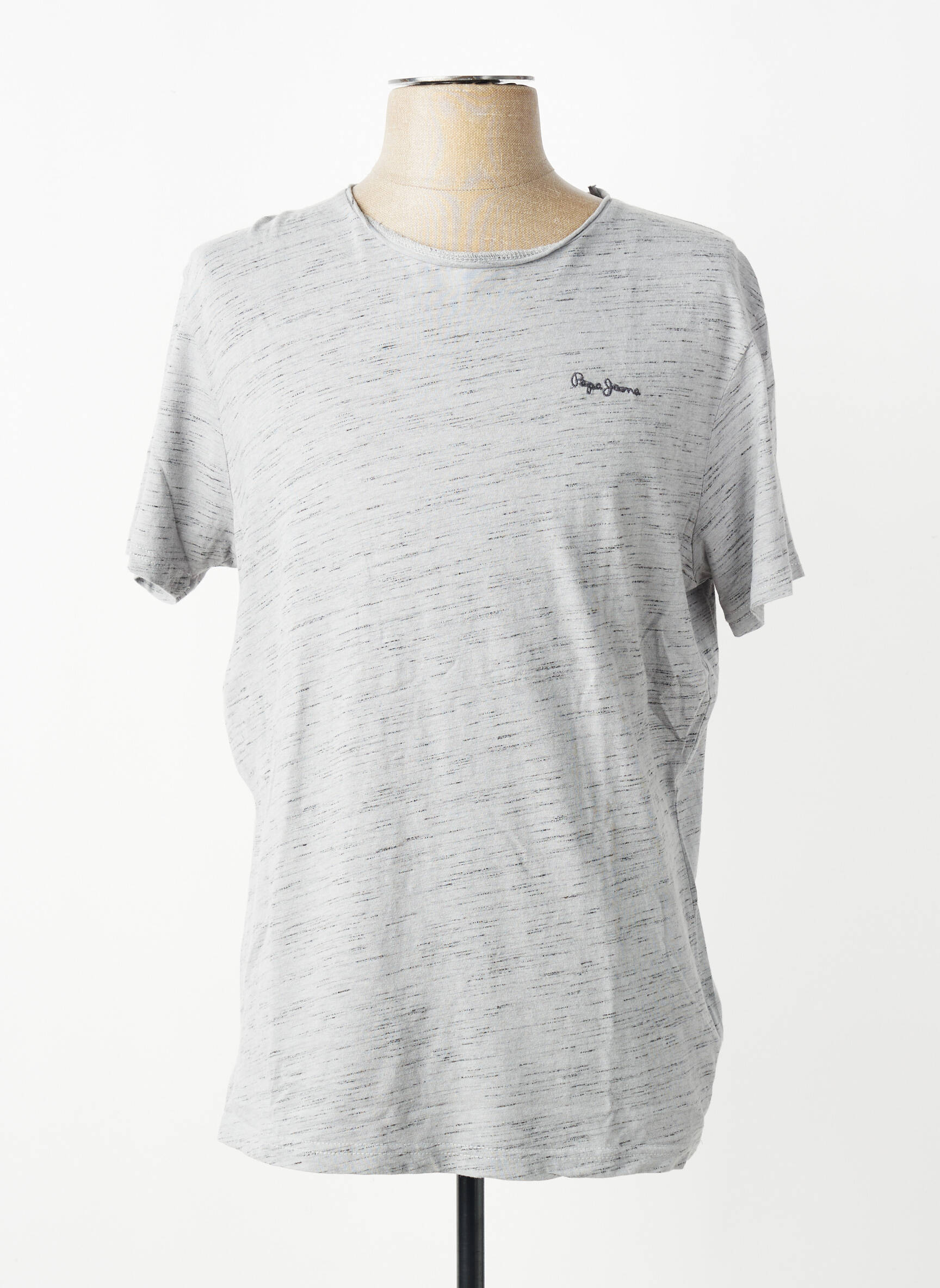 Tricou croială dreaptă mâneci scurte gri PEPE JEANS bărbat