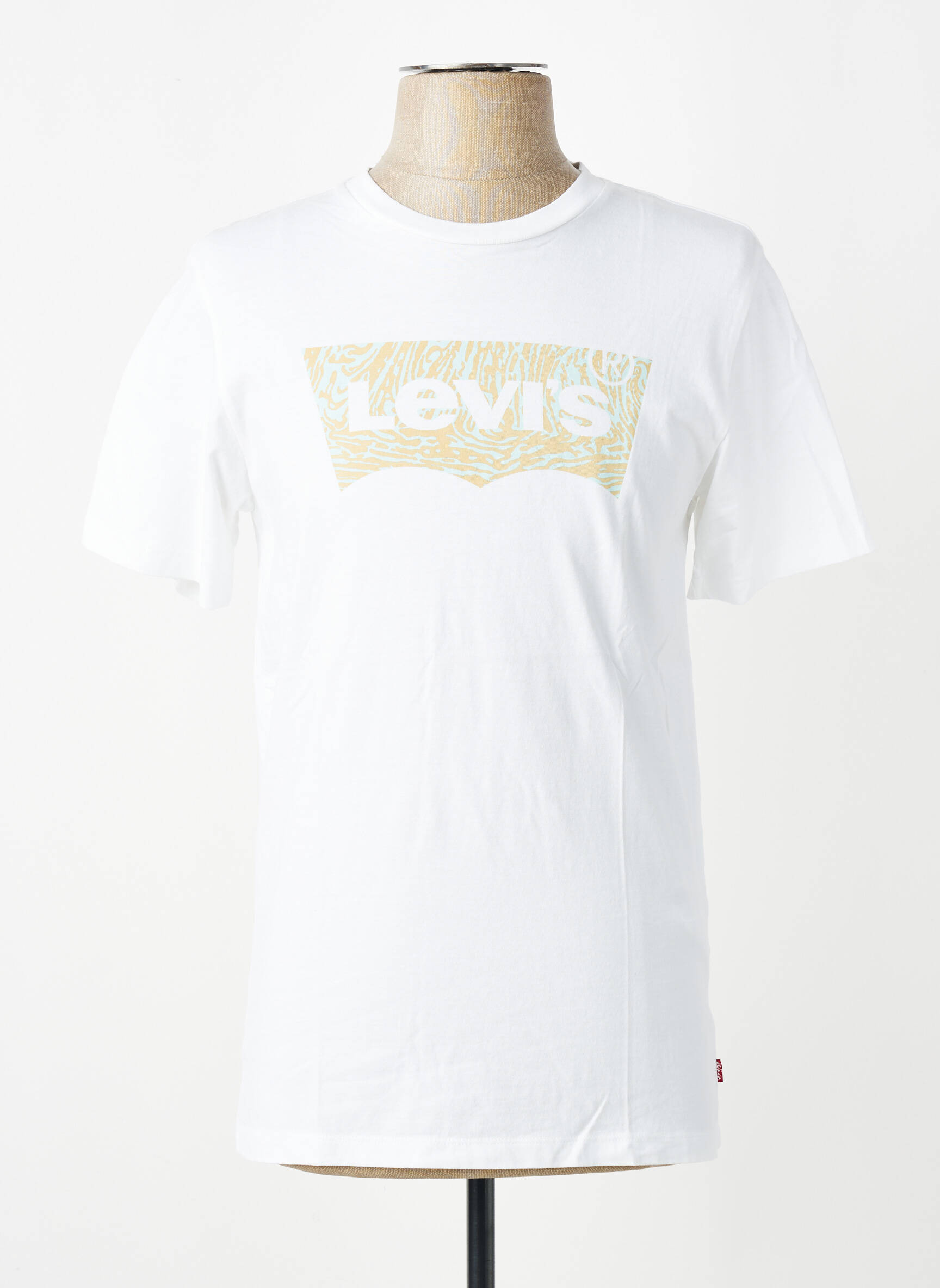 Tricou croială cambrată mâneci scurte alb LEVI'S bărbat