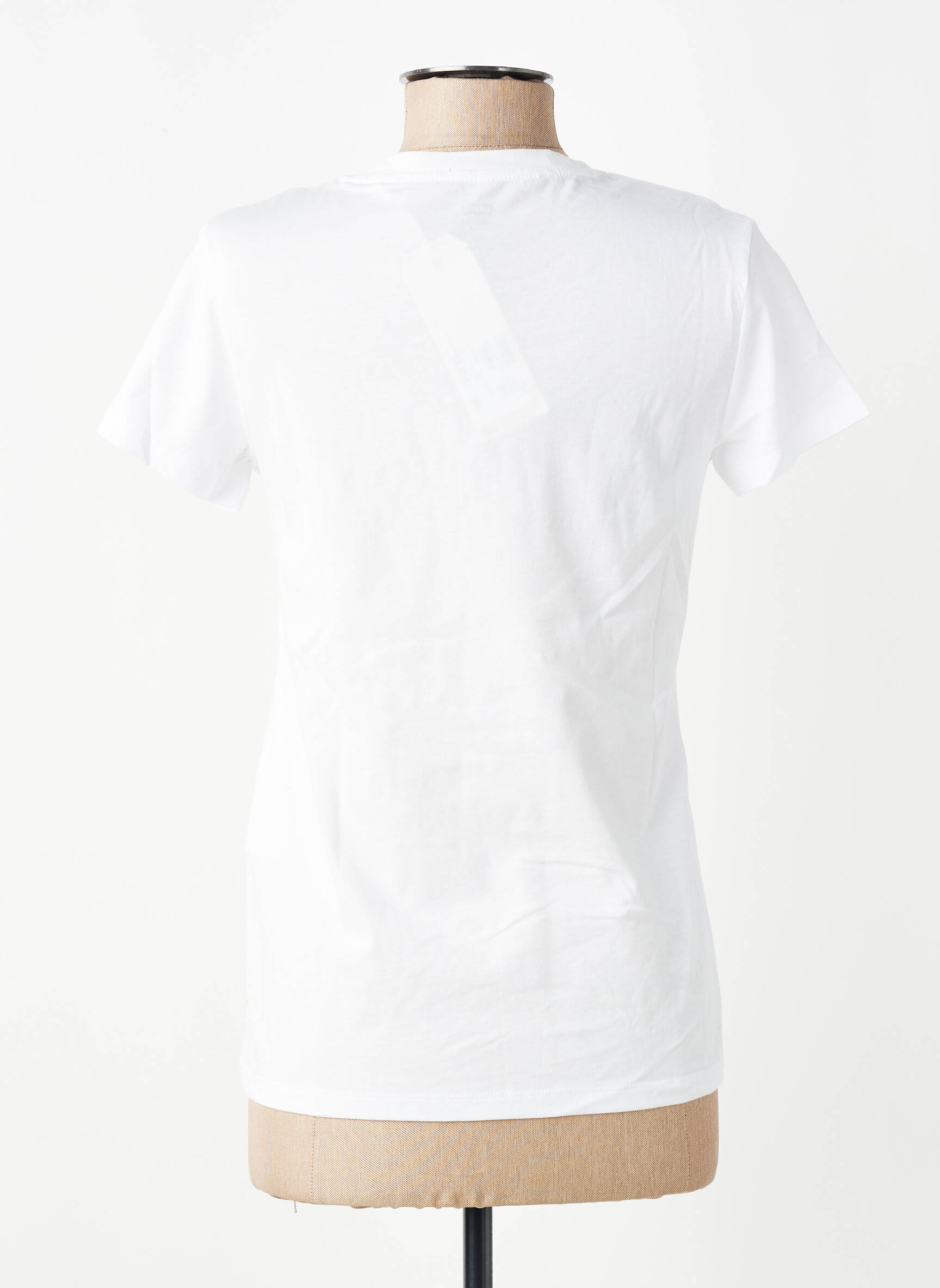 Tricou serigrafie flockată mâneci scurte alb LEVI'S femeie