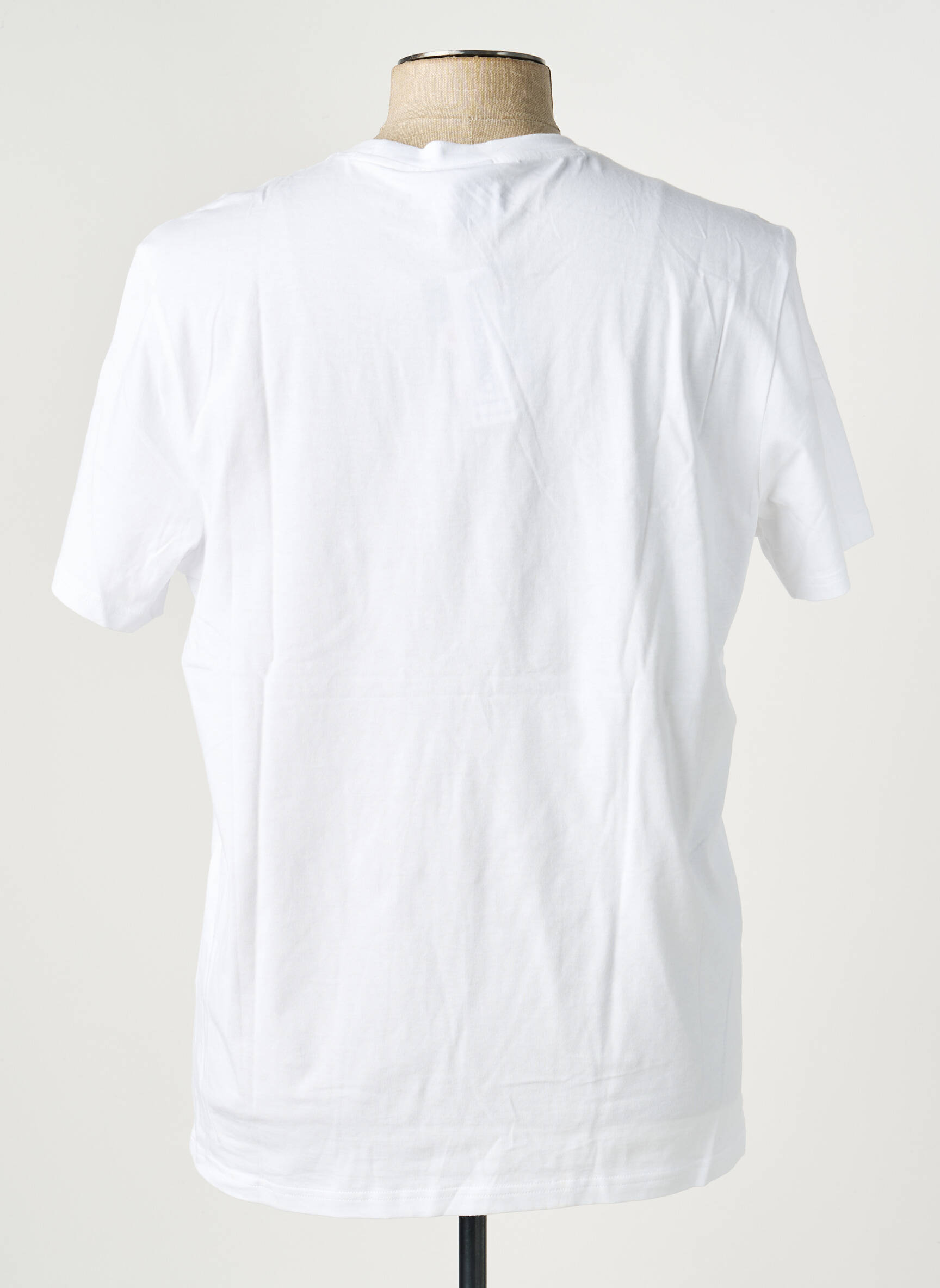Tricou croială cambrată mâneci scurte alb CHAMPION bărbat