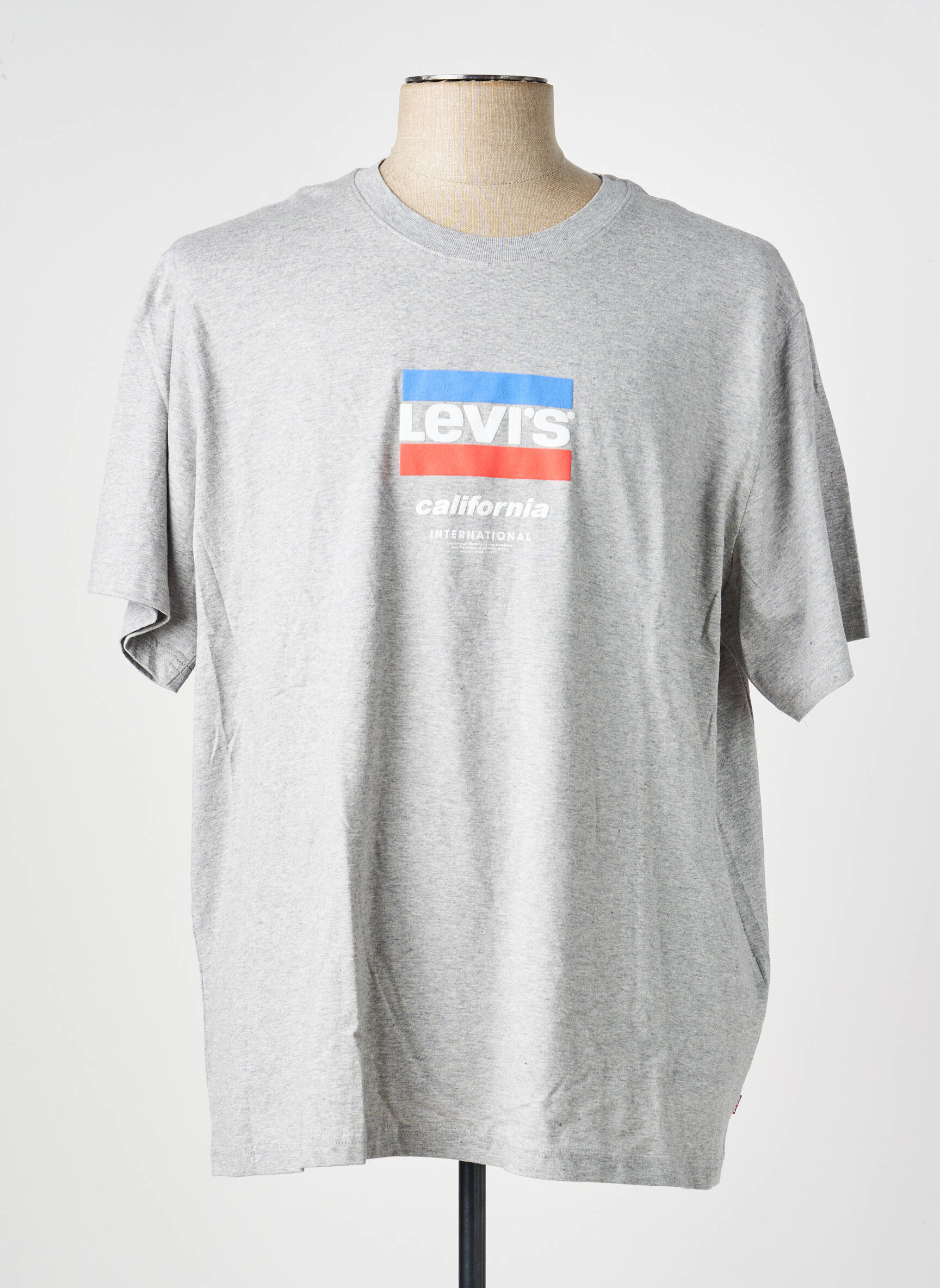 Tricou elasticitate mâneci scurte gri LEVI'S bărbat