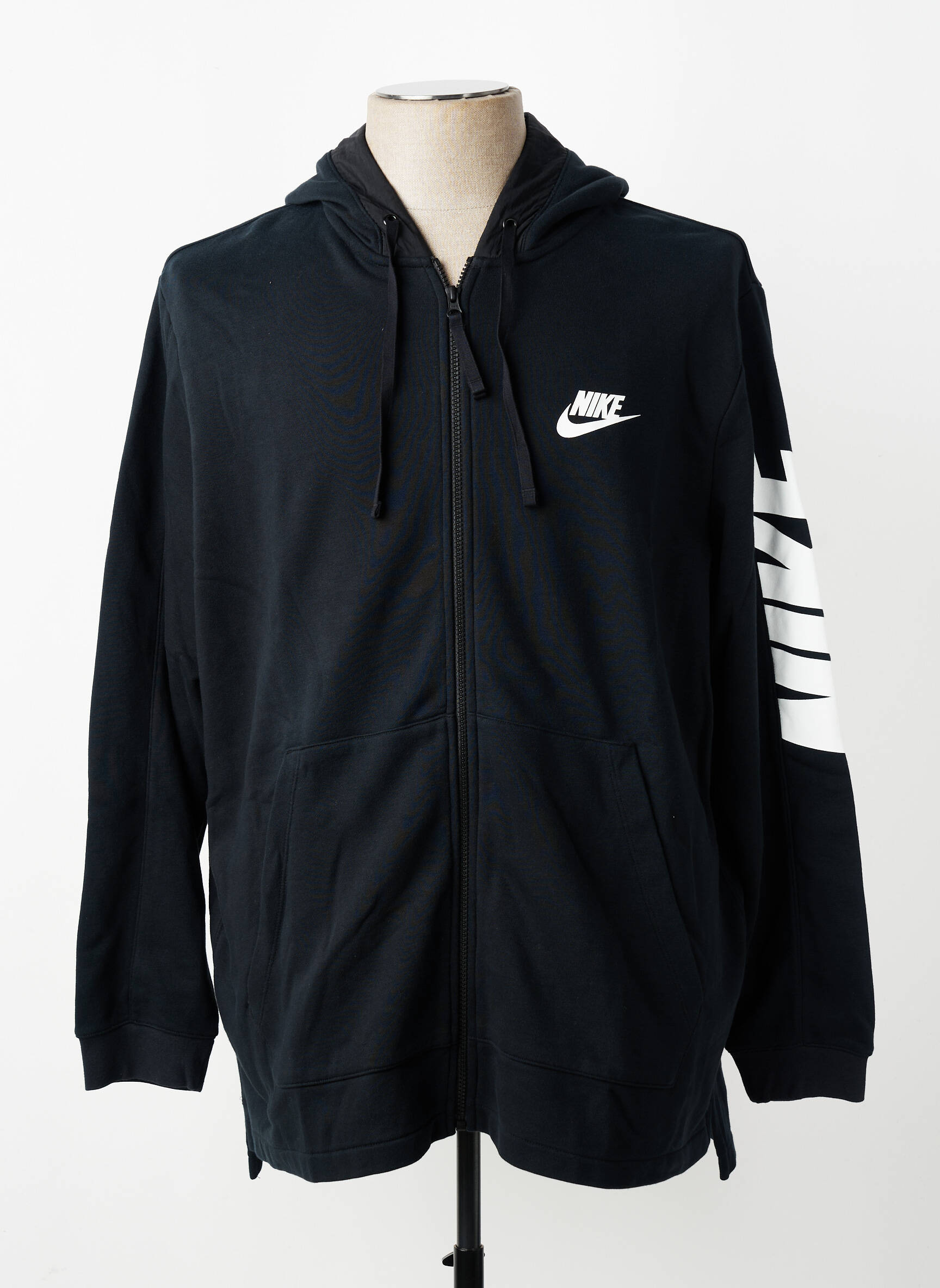 Jachete casual strânsă pe partea de jos negru NIKE bărbat