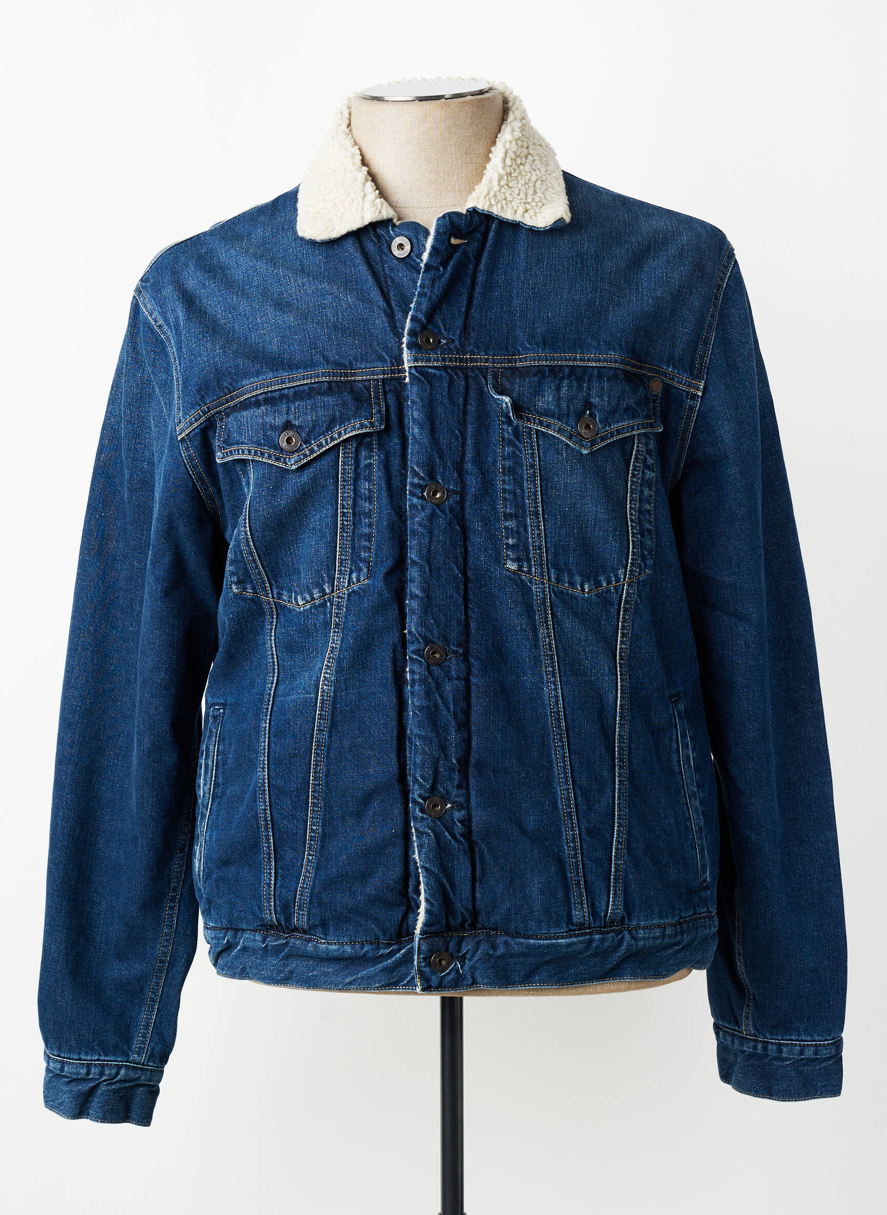Jachete casual finisaj interior blană sintetică albastru PEPE JEANS bărbat