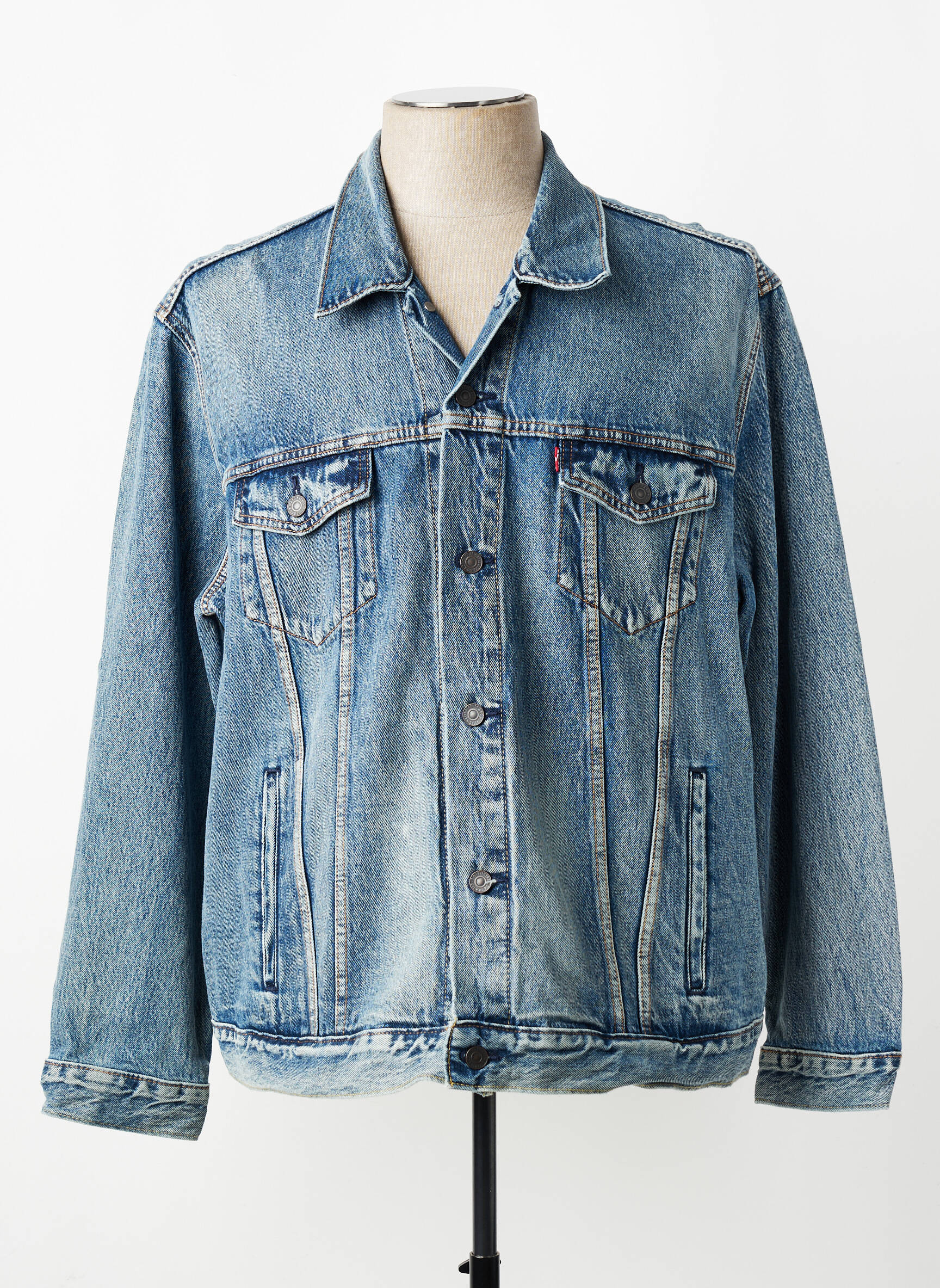 Jachete casual închidere cu nasturi pe față albastru LEVI'S bărbat