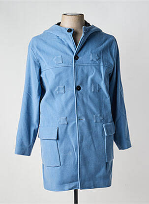 Palton lung croială dreaptă fără glugă albastru PIERRE TALAMON bărbat