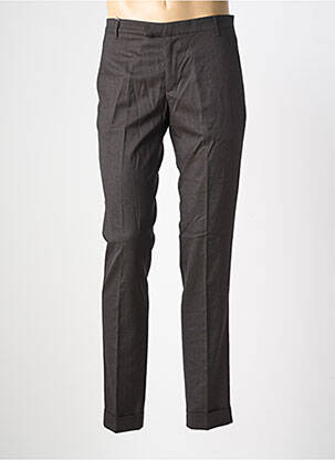 Pantalon slim talie cu cleme mărime normală negru PIERRE TALAMON bărbat