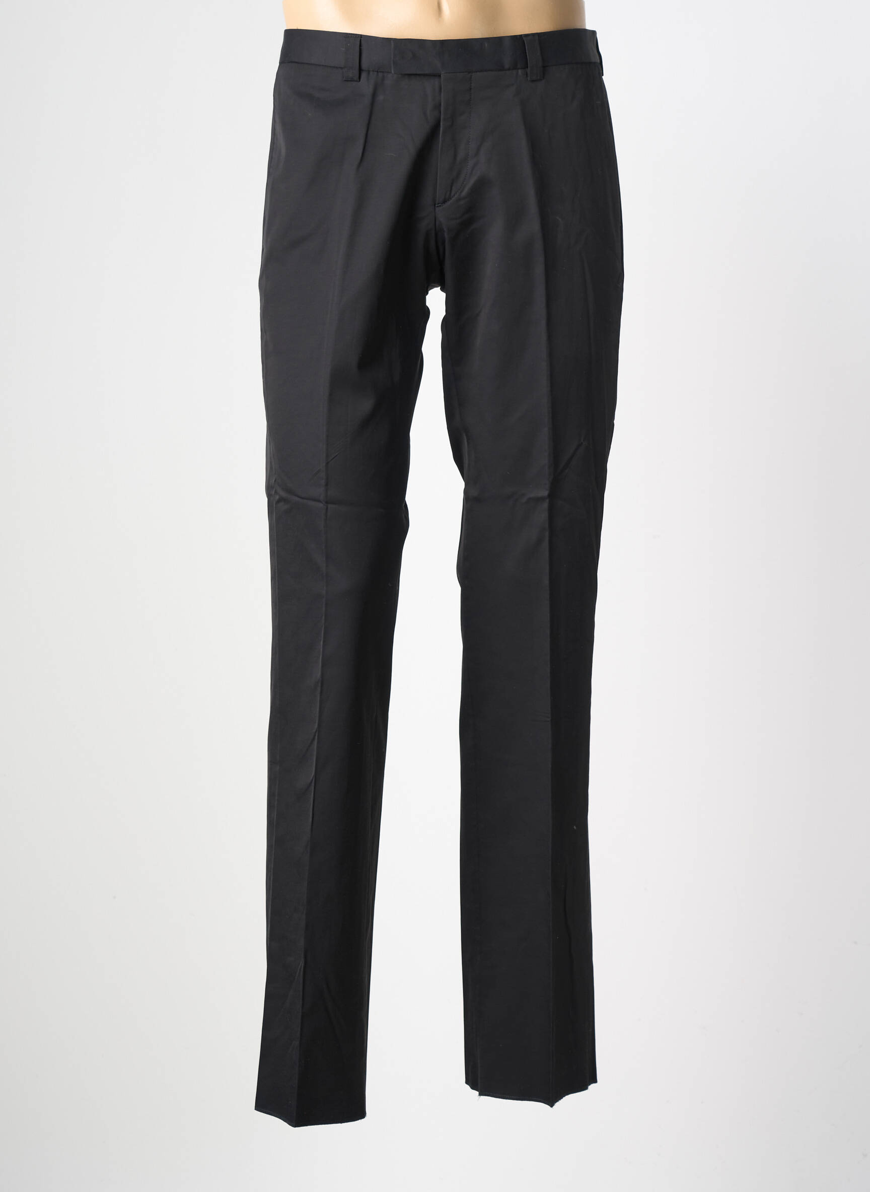 Pantalon chino buzunare mărime normală negru PIERRE TALAMON bărbat