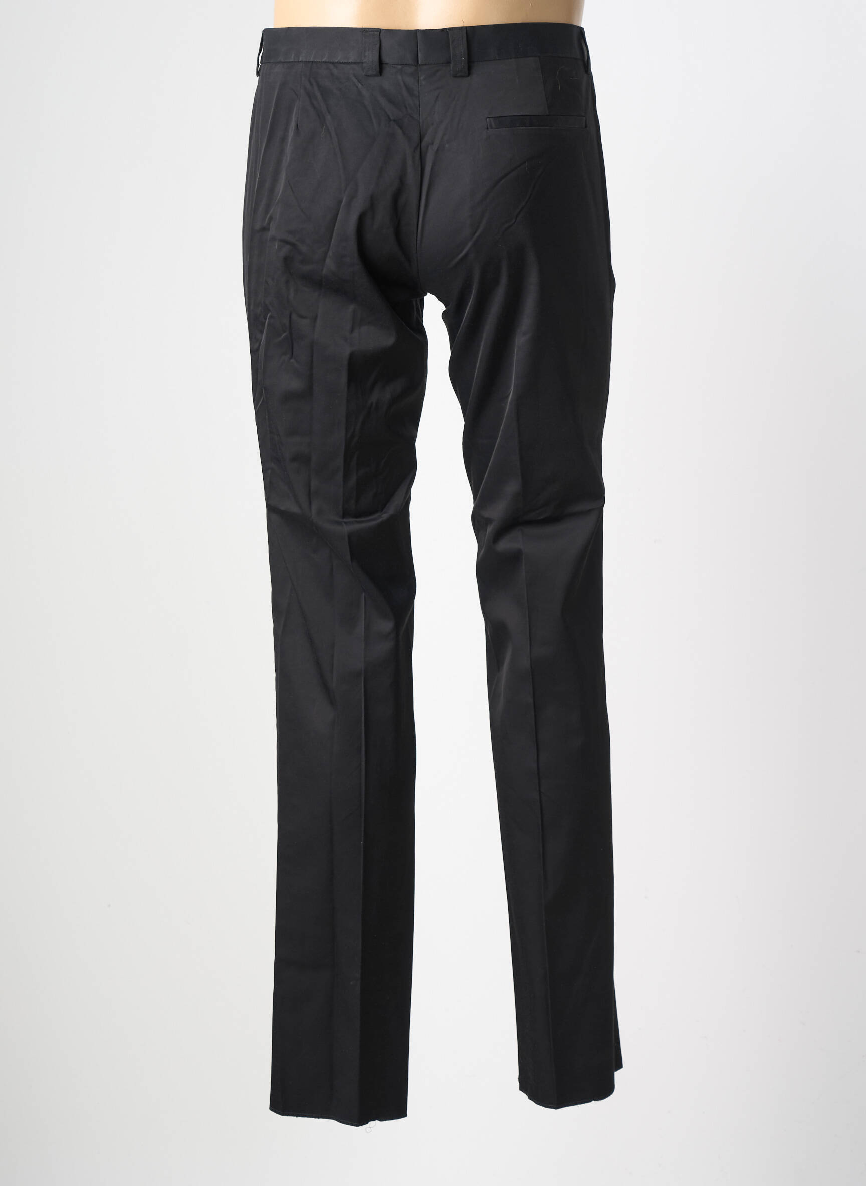 Pantalon chino buzunare mărime normală negru PIERRE TALAMON bărbat