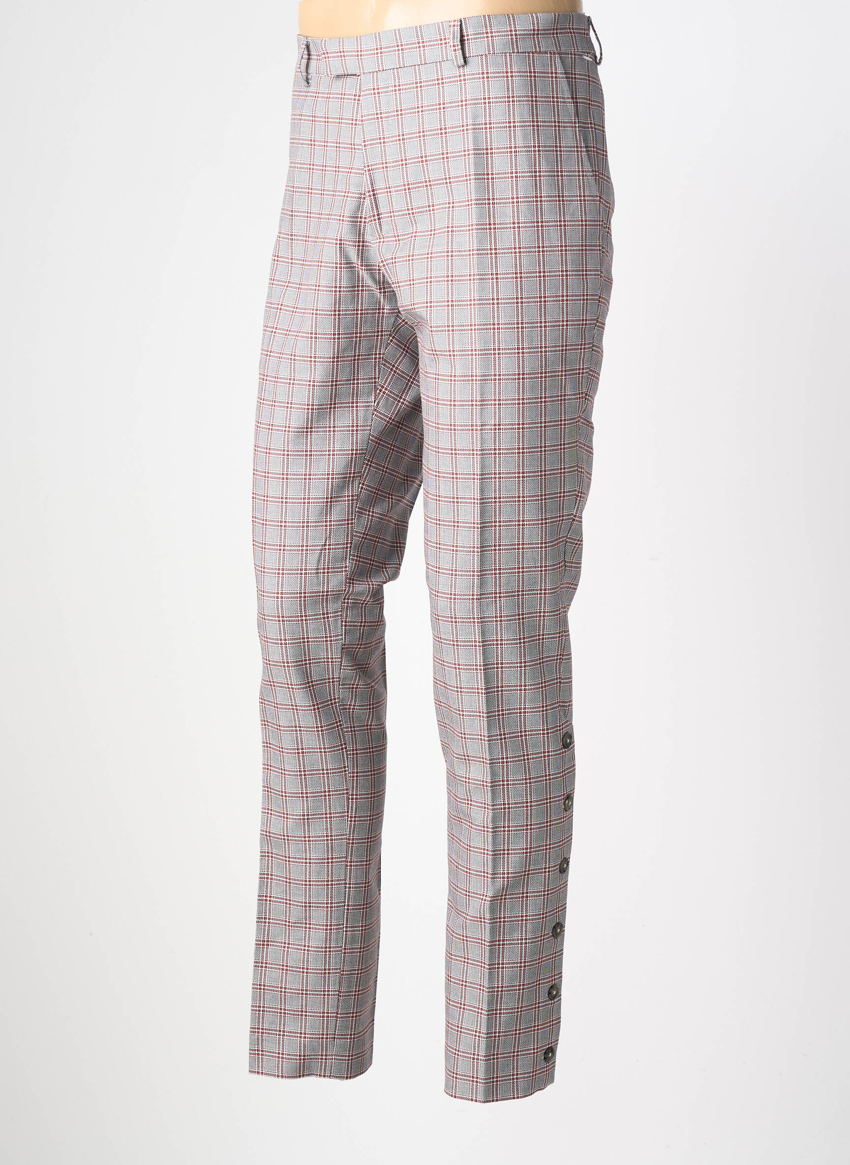 Pantalon chino buzunare mărime normală roșu PIERRE TALAMON bărbat