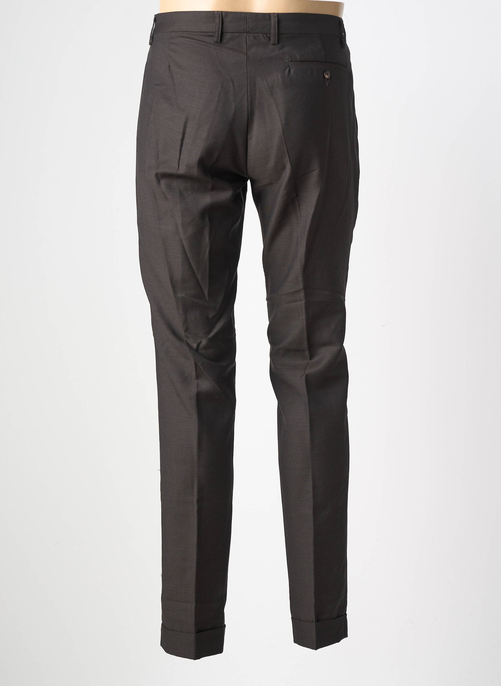 Pantalon chino buzunare mărime normală negru PIERRE TALAMON bărbat