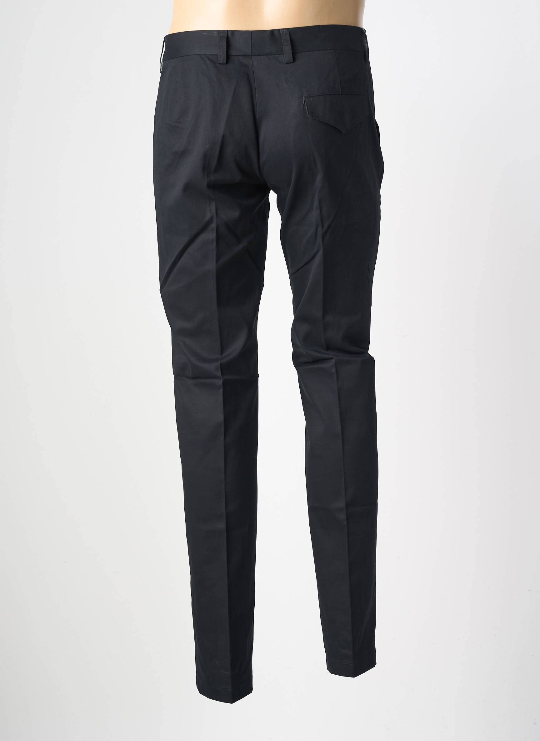 Pantalon slim țesătură poplin mărime normală negru PIERRE TALAMON bărbat
