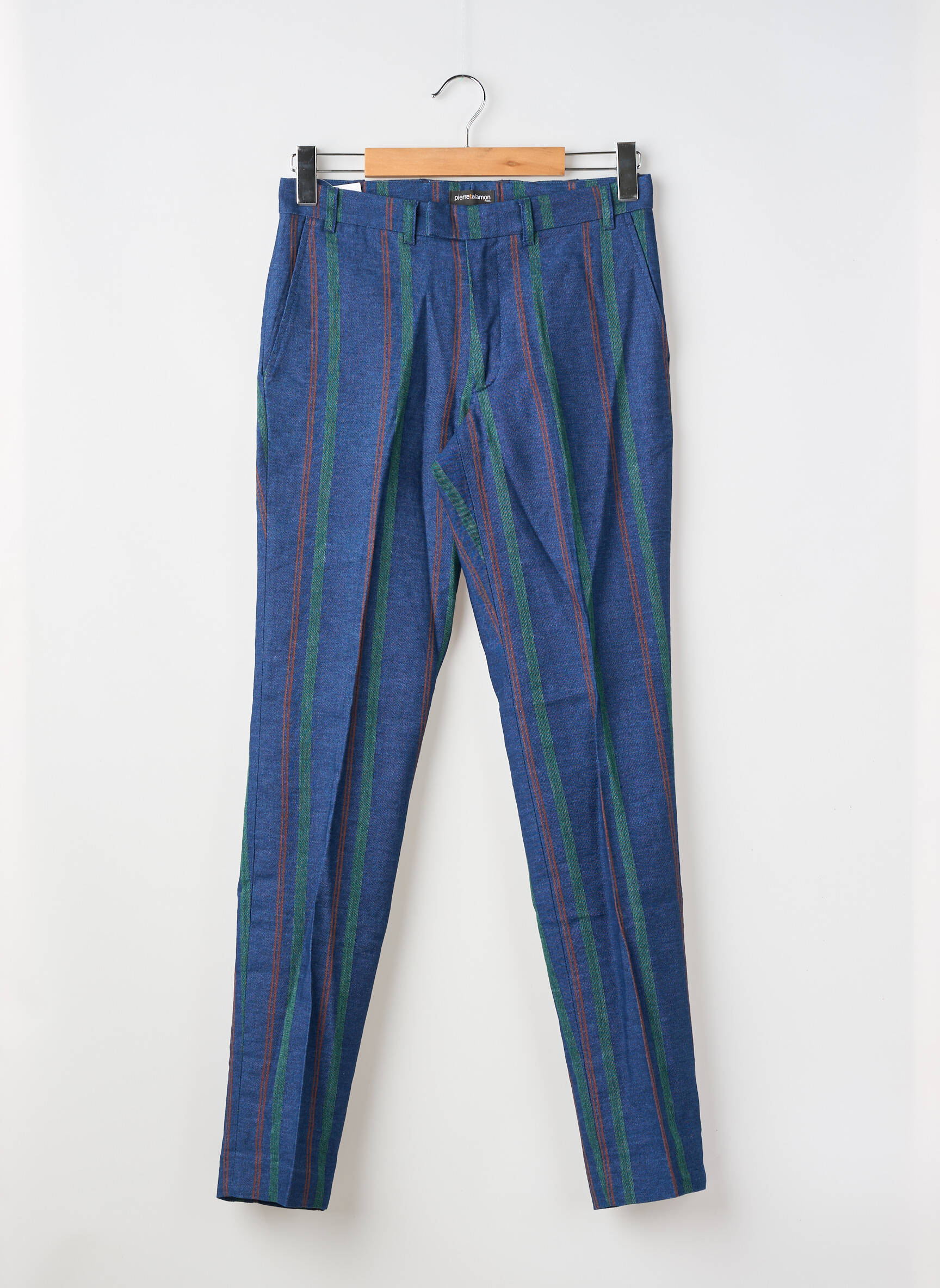 Pantalon chino buzunare mărime normală albastru PIERRE TALAMON bărbat