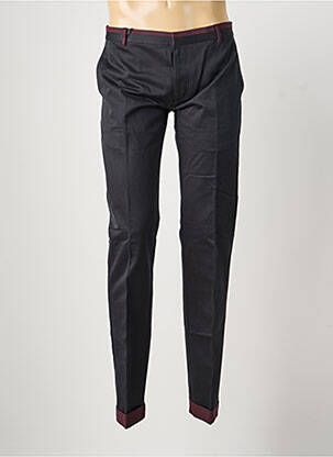 Pantalon chino țesătură poplin mărime normală negru PIERRE TALAMON bărbat
