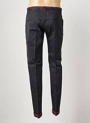 Pantalon chino țesătură poplin mărime normală negru PIERRE TALAMON bărbat