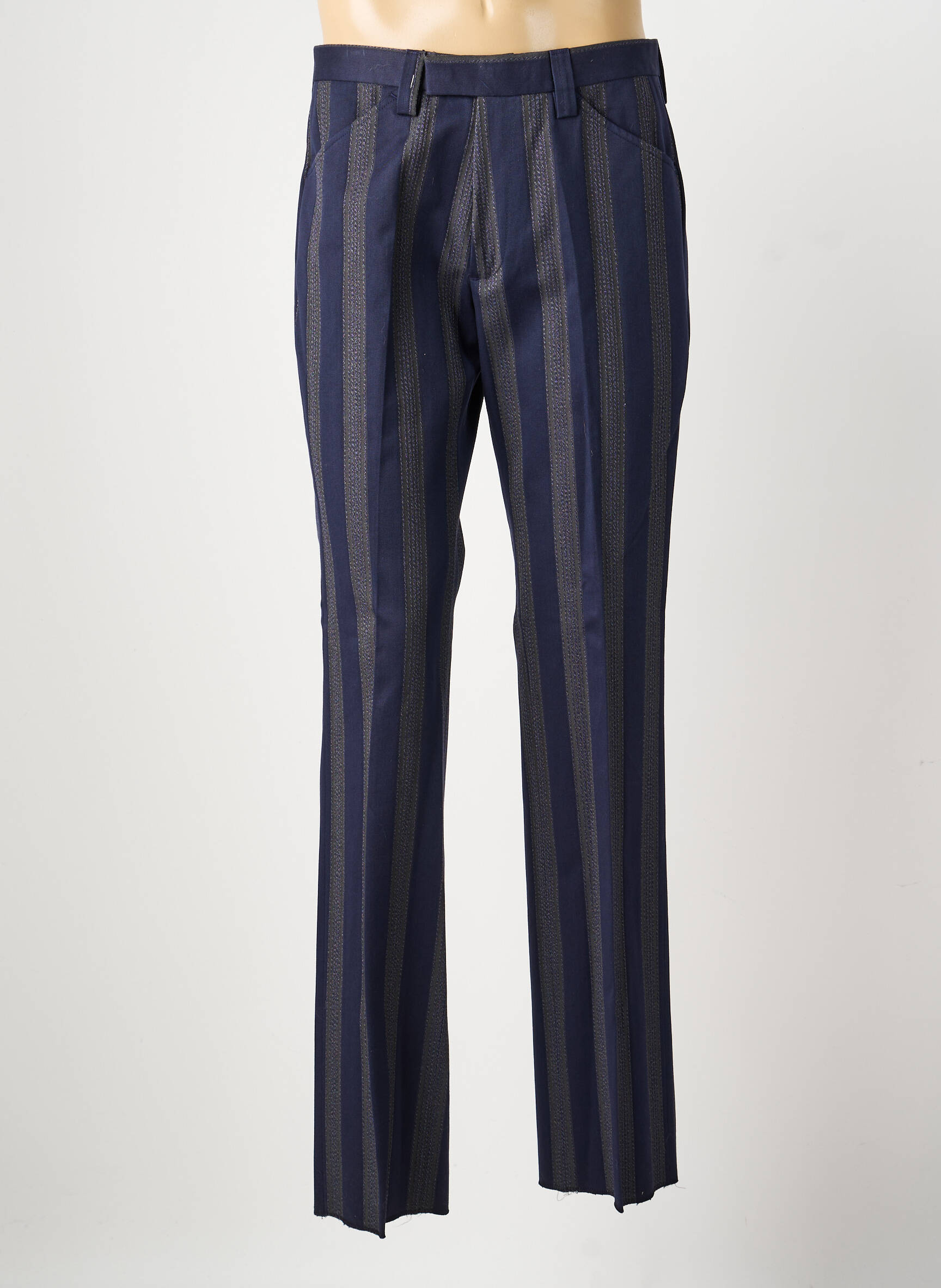 Pantalon drept mărime normală mărime normală albastru PIERRE TALAMON bărbat