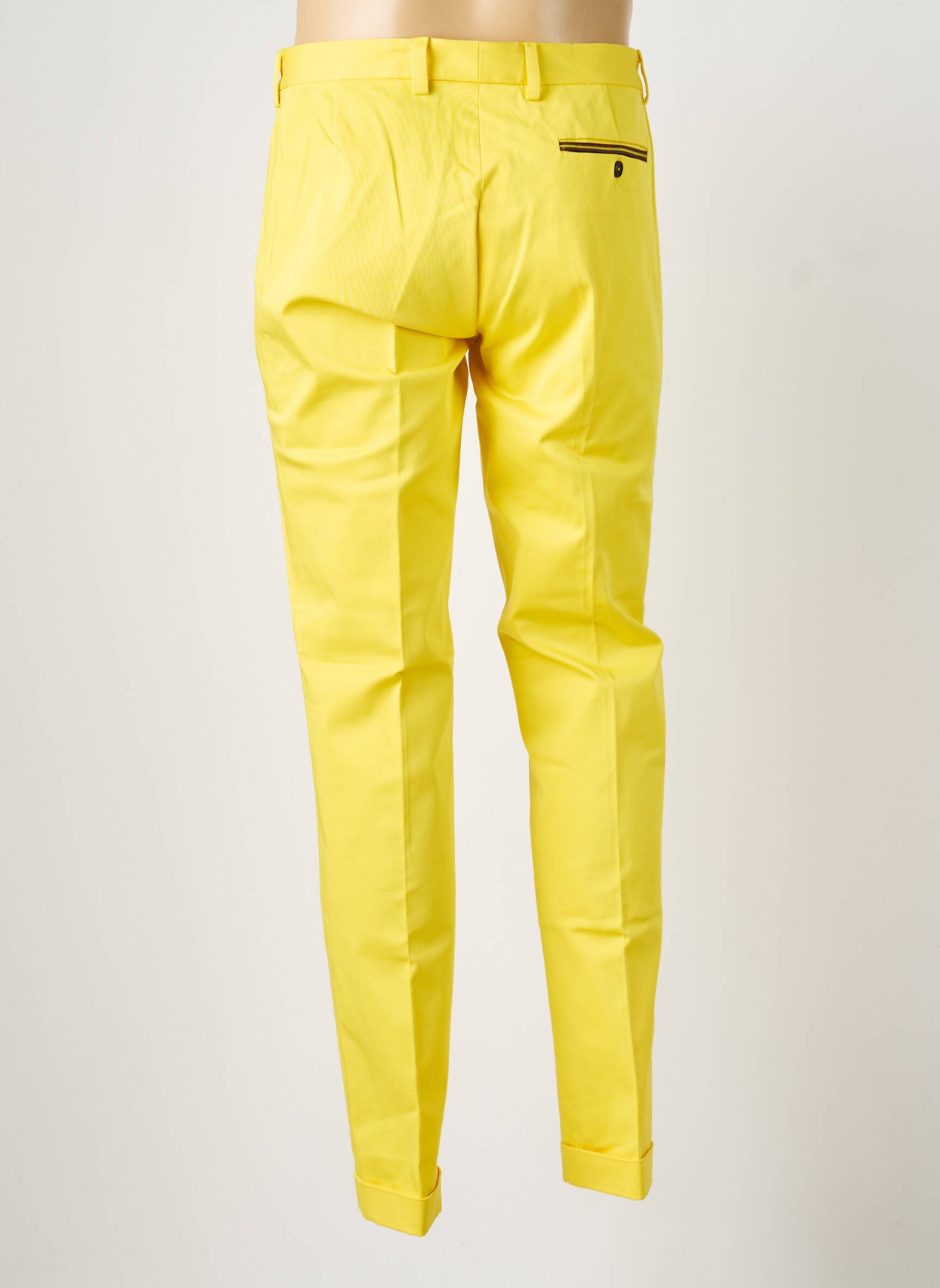 Pantalon chino buzunare mărime normală galben PIERRE TALAMON bărbat