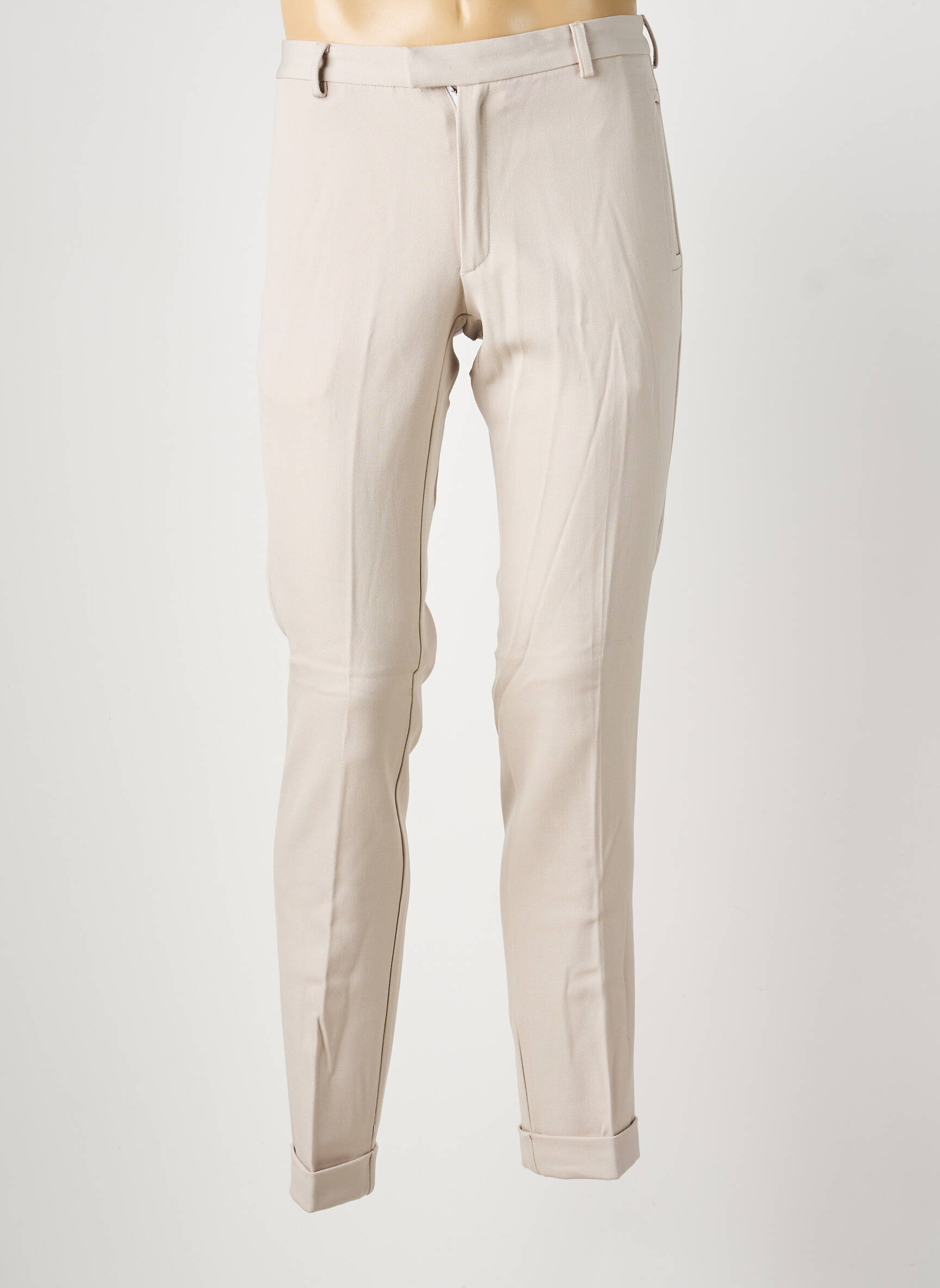 Pantalon slim talie cu cleme mărime normală gri PIERRE TALAMON bărbat