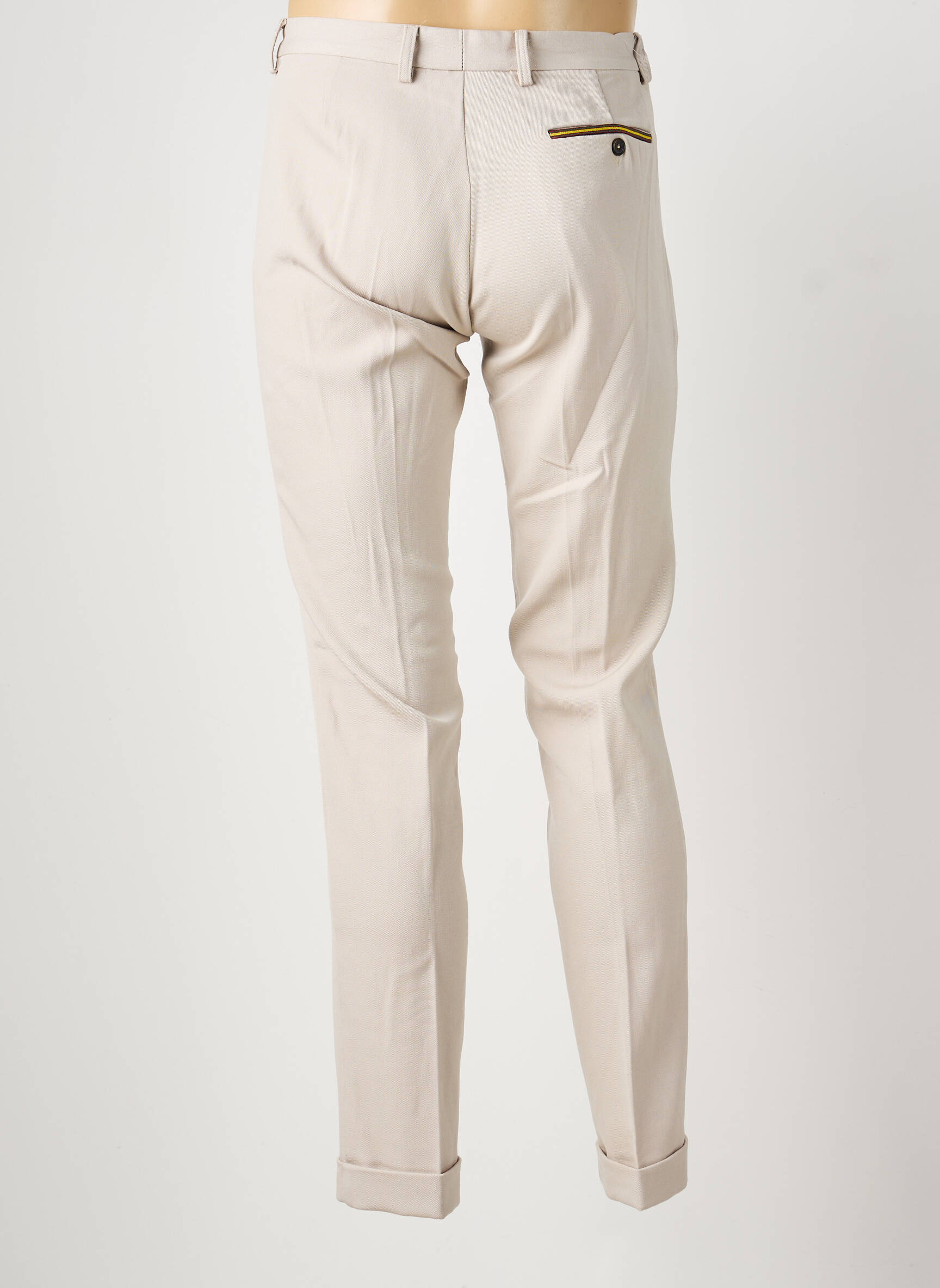 Pantalon slim talie cu cleme mărime normală gri PIERRE TALAMON bărbat