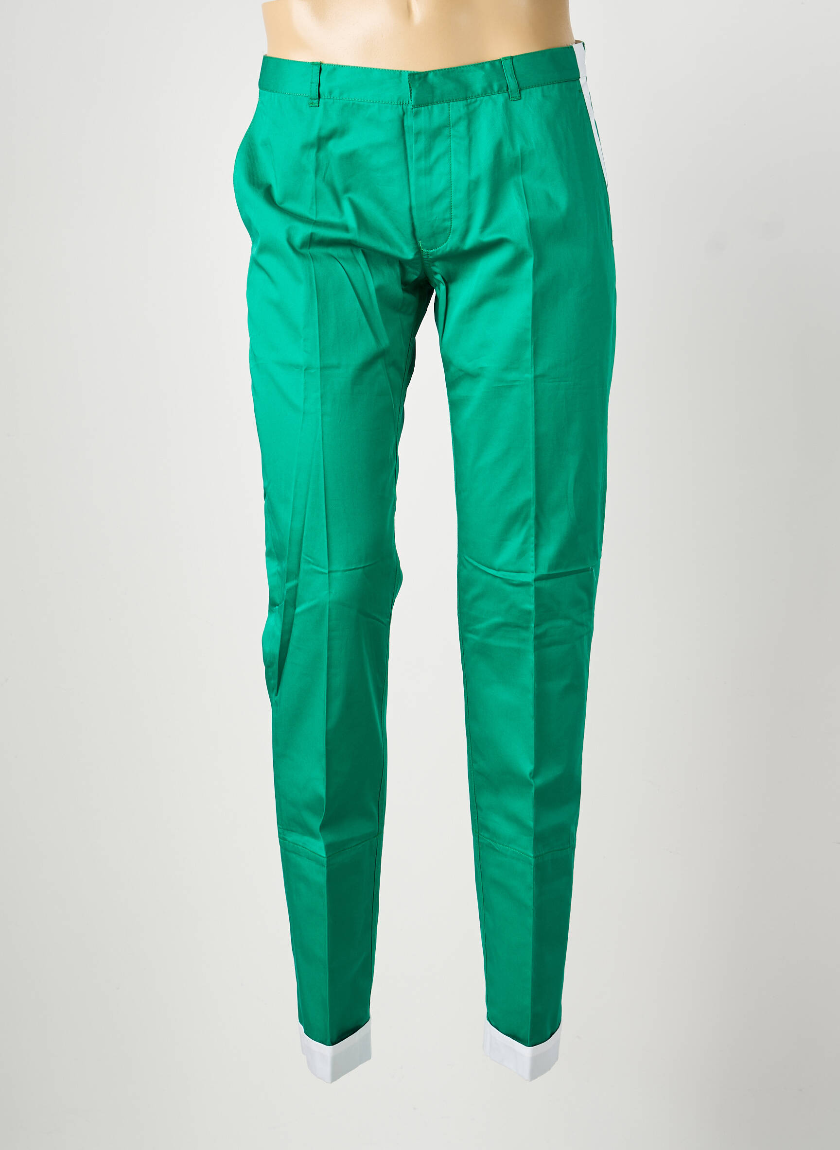 Pantalon chino buzunare mărime normală verde PIERRE TALAMON bărbat